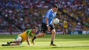 6 August 2016; Kevin McManamon of Dublin in action against Martin McElhinney of Donegal during the GAA Football All-Ireland Senior Championship Quarter-Final match between Dublin and Donegal at Croke Park in Dublin. Photo by Ray McManus/Sportsfile