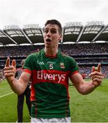 6 August 2016; Lee Keegan of Mayo celebrates after the GAA Football All-Ireland Senior Championship Quarter-Final match between Mayo and Tyrone at Croke Park in Dublin. Photo by Piaras Ó Mídheach/Sportsfile