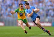 6 August 2016; Diarmuid Connolly of Dublin  in action against Paddy McGrath of Donegal  during the GAA Football All-Ireland Senior Championship Quarter-Final match between Dublin and Donegal at Croke Park in Dublin. Photo by Eóin Noonan/Sportsfile