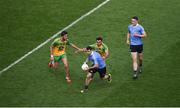 6 August 2016; Kevin McManamon of Dublin in action against Odhrán Mac Niallas, left, and Karl Lacey of Donegal during the GAA Football All-Ireland Senior Championship Quarter-Final match between Dublin and Donegal at Croke Park in Dublin. Photo by Daire Brennan/Sportsfile