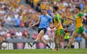 6 August 2016; Paul Mannion of Dublin scoring his sides first goal during the GAA Football All-Ireland Senior Championship Quarter-Final match between Dublin and Donegal at Croke Park in Dublin. Photo by Eóin Noonan/Sportsfile