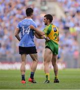 6 August 2016; Diarmuid Connolly of Dublin and Paddy McGrath of Donegal tussle during the GAA Football All-Ireland Senior Championship Quarter-Final match between Dublin and Donegal at Croke Park in Dublin. Photo by Piaras Ó Mídheach/Sportsfile