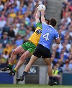 6 August 2016; Leo McLoone of Donegal in action against David Byrne of Dublin during the GAA Football All-Ireland Senior Championship Quarter-Final match between Dublin and Donegal at Croke Park in Dublin. Photo by Ray McManus/Sportsfile