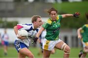 6 August 2016; Caoimhe McGrath of Waterford in action against Aislinn Desmond of Kerry during the TG4 All-Ireland Senior Championship match between Kerry and Waterford at St Brendan's Park in Birr, Co Offaly. Photo by Matt Browne/Sportsfile