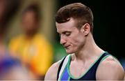 6 August 2016; Kieran Behan of Ireland during the Men's Artistic Gymnastics Qualification in the Rio Olympic Arena, Barra de Tijuca, during the 2016 Rio Summer Olympic Games in Rio de Janeiro, Brazil. Photo by Brendan Moran/Sportsfile