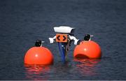 7 August 2016; View of a starter buoy system after rowing was cancelled for the day in Lagoa Stadium, Copacabana, during the 2016 Rio Summer Olympic Games in Rio de Janeiro, Brazil. Photo by Brendan Moran/Sportsfile