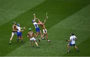 7 August 2016; Waterford players, left to right, Colin Dunford, Michael Walsh, and Jake Dillon in action against Kilkenny players, left to right, Shane Prendergast, Paul Murphy, and Cillian Buckley, during the GAA Hurling All-Ireland Senior Championship Semi-Final match between Kilkenny and Waterford at Croke Park in Dublin. Photo by Daire Brennan/Sportsfile