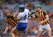 7 August 2016; Michael Walsh of Waterford in action against Paul Murphy, left, and Paul Murphy of Kilkenny during the GAA Hurling All-Ireland Senior Championship Semi-Final match between Kilkenny and Waterford at Croke Park in Dublin. Photo by Ray McManus/Sportsfile