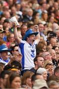 7 August 2016; Fourteen year old Trevor O'Grady, from Waterford City, reacts to a score for his side during the GAA Hurling All-Ireland Senior Championship Semi-Final match between Kilkenny and Waterford at Croke Park in Dublin. Photo by Ray McManus/Sportsfile