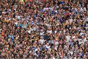7 August 2016; Supporters of both sides in the Hogan Stand applaud the life of the recently deceased Michael 'Ducksy' Walsh during a tribute to him in advance of the GAA Hurling All-Ireland Senior Championship Semi-Final match between Kilkenny and Waterford at Croke Park in Dublin. Photo by Ray McManus/Sportsfile