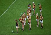 7 August 2016; The Kilkenny team stand together for a minutes silence ahead of the GAA Hurling All-Ireland Senior Championship Semi-Final match between Kilkenny and Waterford at Croke Park in Dublin. Photo by Daire Brennan/Sportsfile