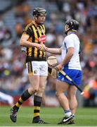 7 August 2016; Walter Walsh of Kilkenny and Noel Connors of Waterford shake hands after the GAA Hurling All-Ireland Senior Championship Semi-Final match between Kilkenny and Waterford at Croke Park in Dublin. Photo by Ray McManus/Sportsfile