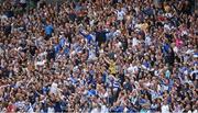 7 August 2016; Waterford supporters , in the Hogan Stand, react during the GAA Hurling All-Ireland Senior Championship Semi-Final match between Kilkenny and Waterford at Croke Park in Dublin. Photo by Ray McManus/Sportsfile