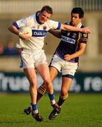 10 October 2010; Austin O'Malley, St Vincent's, in action against Cian O'Sullivan, Kilmacud Crokes. Dublin County Senior Football Championship Semi-Final, Kilmacud Crokes v St Vincent's, Parnell Park, Dublin. Picture credit: Stephen McCarthy / SPORTSFILE