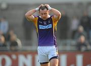 10 October 2010; Pat Burke, Kilmacud Crokes, reacts to a missed chance on goal. Dublin County Senior Football Championship Semi-Final, Kilmacud Crokes v St Vincent's, Parnell Park, Dublin. Picture credit: Stephen McCarthy / SPORTSFILE