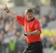 10 October 2010; Referee Dermot Boylan. Monaghan County Senior Football Championship Final, Clontibret v Magheracloone, Inniskeen, Co. Monaghan. Picture credit: Oliver McVeigh / SPORTSFILE