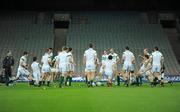 14 October 2010; A general view of the Irish team warming up during squad training ahead of their first International Rules match against Australia on October 23rd. Ireland International Rules squad training, Croke Park, Dublin. Picture credit: Barry Cregg / SPORTSFILE