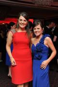 15 October 2010; Sarah Maher, from Ballingarry, Co. Tipperary, left, and Pamala Cummins, from Ballybacon, Co. Tipperary, during the 2010 GAA All-Stars Awards, sponsored by Vodafone. Citywest Hotel & Conference Centre, Saggart, Co. Dublin. Picture credit: Brendan Moran / SPORTSFILE