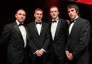 15 October 2010; Tipperary hurlers, from left, Eoin Kelly, Brendan Maher, Lar Corbett and Padraic Maher during the 2010 GAA All-Stars Awards, sponsored by Vodafone. Citywest Hotel & Conference Centre, Saggart, Co. Dublin. Picture credit: Brendan Moran / SPORTSFILE