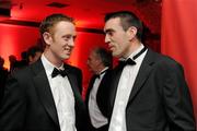 15 October 2010; Kerry footballer Colm Cooper, left, and Kildare footballer John Doyle during the 2010 GAA All-Stars Awards, sponsored by Vodafone. Citywest Hotel & Conference Centre, Saggart, Co. Dublin. Picture credit: Oliver McVeigh / SPORTSFILE