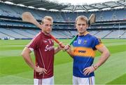 8 August 2016; Cyril Donnellan of Galway, left, and Noel McGrath of Tipperary during a media event ahead of the GAA All-Ireland Hurling Senior Championship Semi-Final between Galway and Tipperary this Sunday. Croke Park, Dublin. Photo by Piaras Ó Mídheach/Sportsfile