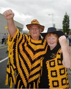7 August 2016; Kilkenny supporters Séamus, and Judy Dawson, from Freshford, Co Kilkenny ahead of the GAA Hurling All-Ireland Senior Championship Semi-Final match between Kilkenny and Waterford at Croke Park in Dublin. Photo by Daire Brennan/Sportsfile
