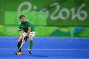 7 August 2016; Ronan Gormley of Ireland during their Pool B match against the Netherlands at the Olympic Hockey Centre, Deodoro, during the 2016 Rio Summer Olympic Games in Rio de Janeiro, Brazil. Photo by Brendan Moran/Sportsfile