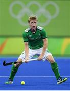 7 August 2016; Kirk Shimmins of Ireland during their Pool B match against the Netherlands at the Olympic Hockey Centre, Deodoro, during the 2016 Rio Summer Olympic Games in Rio de Janeiro, Brazil. Photo by Brendan Moran/Sportsfile