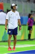 7 August 2016; Ireland coach Craig Fulton during their Pool B match against the Netherlands at the Olympic Hockey Centre, Deodoro, during the 2016 Rio Summer Olympic Games in Rio de Janeiro, Brazil. Photo by Brendan Moran/Sportsfile