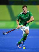 7 August 2016; Jonathan Bell of Ireland during their Pool B match against the Netherlands at the Olympic Hockey Centre, Deodoro, during the 2016 Rio Summer Olympic Games in Rio de Janeiro, Brazil. Photo by Brendan Moran/Sportsfile