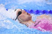 7 August 2016; Anastasia Fesikova of Russia competes in the semi-final of the Women's 100m Backstroke at the Olympic Aquatic Stadium during the 2016 Rio Summer Olympic Games in Rio de Janeiro, Brazil. Photo by Stephen McCarthy/Sportsfile