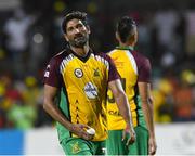 7 August 2016;  Sohail Tanvir of Guyana Amazon Warriors ready to bowl during Match 34 of the Hero Caribbean Premier League (CPL) – Final at Warner Park in Basseterre, St Kitts. Photo by Randy Brooks/Sportsfile