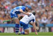 7 August 2016; Waterford goalkeeper Stephen O'Keeffe with team mate Barry Coughlan during the GAA Hurling All-Ireland Senior Championship Semi-Final match between Kilkenny and Waterford at Croke Park in Dublin. Photo by Eóin Noonan/Sportsfile