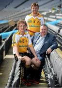 8 August 2016; Derek Flynn, right, Group Executive Chef McGettigan's, with Middle East GAA players Lorcan Heavey, left, and Jody Harkin at the Sperrin Metal Middle East League 2016/2017 launch in Croke Park, Dublin.  Photo by Cody Glenn/Sportsfile