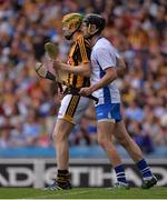 7 August 2016; Barry Coughlan of Waterford marks John Power of Kilkenny during the GAA Hurling All-Ireland Senior Championship Semi-Final match between Kilkenny and Waterford at Croke Park in Dublin. Photo by Piaras Ó Mídheach/Sportsfile