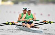 8 August 2016; Gary O'Donovan, left, and Paul O'Donovan of Ireland in action during the Men's Lightweight Double Sculls heats in Lagoa Stadium, Copacabana, during the 2016 Rio Summer Olympic Games in Rio de Janeiro, Brazil. Photo by Brendan Moran/Sportsfile
