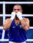 8 August 2016; Juan Nogueeira of Brazil following his Heavyweight preliminary round of 32 bout with Evgeny Tishchenko of Russia in the Riocentro Pavillion 6 Arena during the 2016 Rio Summer Olympic Games in Rio de Janeiro, Brazil. Photo by Stephen McCarthy/Sportsfile