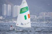 8 August 2016; Annalise Murphy of Ireland leading Race 1 of the Women's Laser Radial on the Escola Naval course, Copacabana, during the 2016 Rio Summer Olympic Games in Rio de Janeiro, Brazil. Photo by David Branigan/Sportsfile