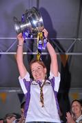 13 September 2010; Wexford's Kate Kelly. Wexford team return home as Gala All-Ireland Senior Camogie Champions, Wexford Quay, Wexford. Picture credit: Barry Cregg / SPORTSFILE
