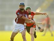 10 October 2010; Barry Lambert, St Martin's, in action against Laurence Prendergast, Oulart the Ballagh. Wexford County Senior Hurling Championship Final. Oulart the Ballagh v St Martin's, Wexford Park, Wexford. Picture credit: Matt Browne / SPORTSFILE