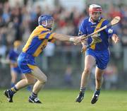 16 October 2010; Emmet Mahony, Loughrea, in action against Damien Hayes, Portumna. Galway County Senior Hurling Championship Semi-Final Replay, Loughrea v Portumna, Athenry, Co. Galway. Picture credit: Ray Ryan / SPORTSFILE