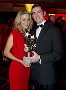 15 October 2010; Philip Jordan, Tyrone, and Johanne O'Neill, with his GAA Football All-Star award, during the 2010 GAA All-Stars Awards, sponsored by Vodafone. Citywest Hotel & Conference Centre, Saggart, Co. Dublin. Picture credit: Ray McManus / SPORTSFILE
