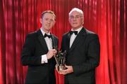 15 October 2010; Colm Cooper, Kerry, and Sean Walsh, Chairman of the Munster Council, with his GAA Football All-Star award during the 2010 GAA All-Stars Awards, sponsored by Vodafone. Citywest Hotel & Conference Centre, Saggart, Co. Dublin. Picture credit: Brendan Moran / SPORTSFILE