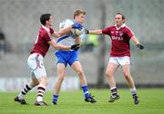 17 October 2010; Aidan Walsh, St Mary's, in action against Tomás Ó Currain, left, and Micheál Ó Síocháin, Piarsaigh na Dromoda. Kerry County Junior Football Championship Final, St Mary's v Piarsaigh na Dromoda, Austin Stack Park, Tralee, Co. Kerry. Picture credit: Stephen McCarthy / SPORTSFILE