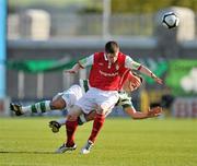 17 October 2010; Ian Bermingham, St. Patrick's Athletic, in action against James Chambers, Shamrock Rovers. FAI Ford Cup Semi-Final, Shamrock Rovers v St. Patrick's Athletic, Tallaght Stadium, Dublin. Picture credit: David Maher / SPORTSFILE