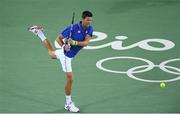 7 August 2016; Novak Djokovic of Serbia in action during the 2016 Rio Summer Olympic Games in Rio de Janeiro, Brazil. Photo by Ramsey Cardy/Sportsfile