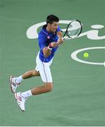 7 August 2016; Novak Djokovic of Serbia in action during the 2016 Rio Summer Olympic Games in Rio de Janeiro, Brazil. Photo by Ramsey Cardy/Sportsfile