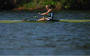 9 August 2016; Sanita Puspure of Ireland following her fourth place finish in the Women's Single Sculls quarter-final in Lagoa Stadium, Copacabana, during the 2016 Rio Summer Olympic Games in Rio de Janeiro, Brazil. Photo by Ramsey Cardy/Sportsfile