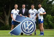 9 August 2016; Dublin GAA and Kilmacud Crokes stars Paul Mannion and Cian O’Sullivan, along with Dublin team-mate and Volkswagen Ambassador Bernard Brogan were joined by former Dublin player Ray Cosgrove and former Westmeath, Galway, and Laois manager Tomás Ó Flatharta in Glenalbyn, Kilmacud Crokes today to officially announce Volkswagen’s sponsorship of the Kilmacud Crokes All-Ireland GAA football Sevens. In attendance are, from left, Paul Mannion, Ray Cosgrove, Bernard Brogan, and Cian O'Sullivan during the announcement at Glenalbyn House in Stillorgan, Co. Dublin. Photo by Daire Brennan/Sportsfile