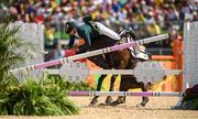9 August 2016; Ruy Fonseca of Brazil, on Tom Bombadill Too, during the Eventing Team Jumping Final at the Olympic Equestrian Centre, Deodoro, during the 2016 Rio Summer Olympic Games in Rio de Janeiro, Brazil. Photo by Stephen McCarthy/Sportsfile